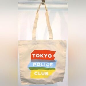 Vintage -Tokyo Police Club     Canvas TOTE BAG -   New Old Stock.
